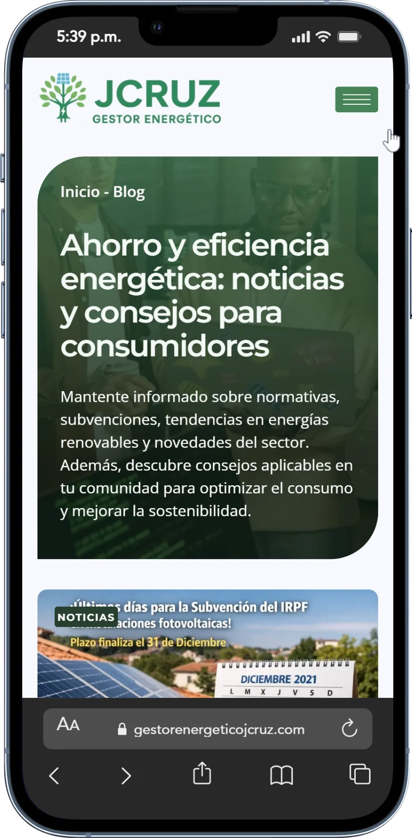 Gestor Energético J. Cruz