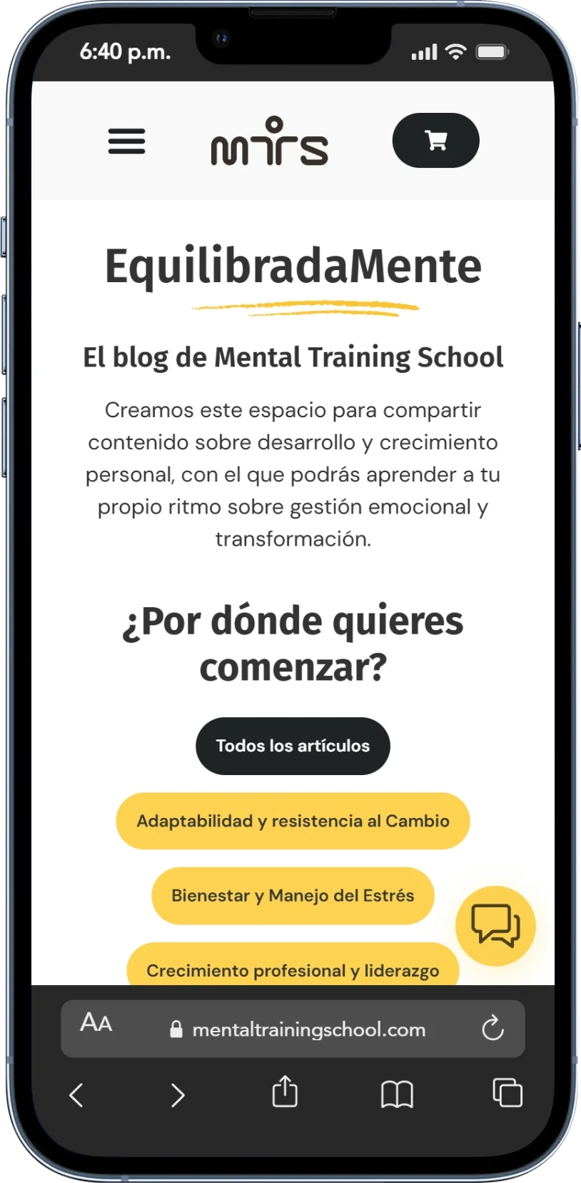Mental Training School (MTS)